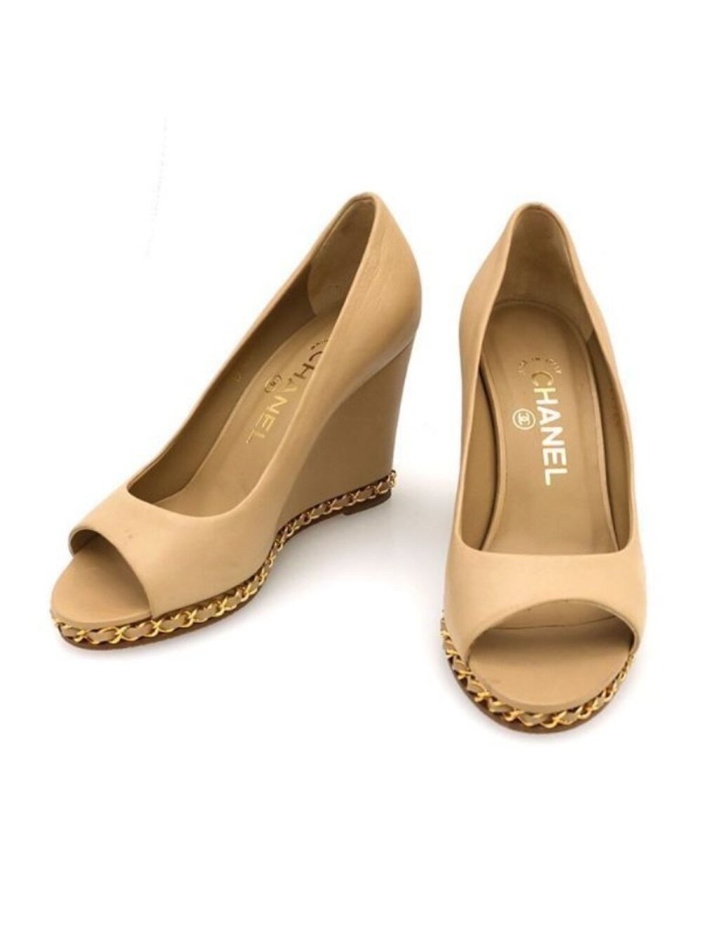 Chanel Pumps Heels Beige